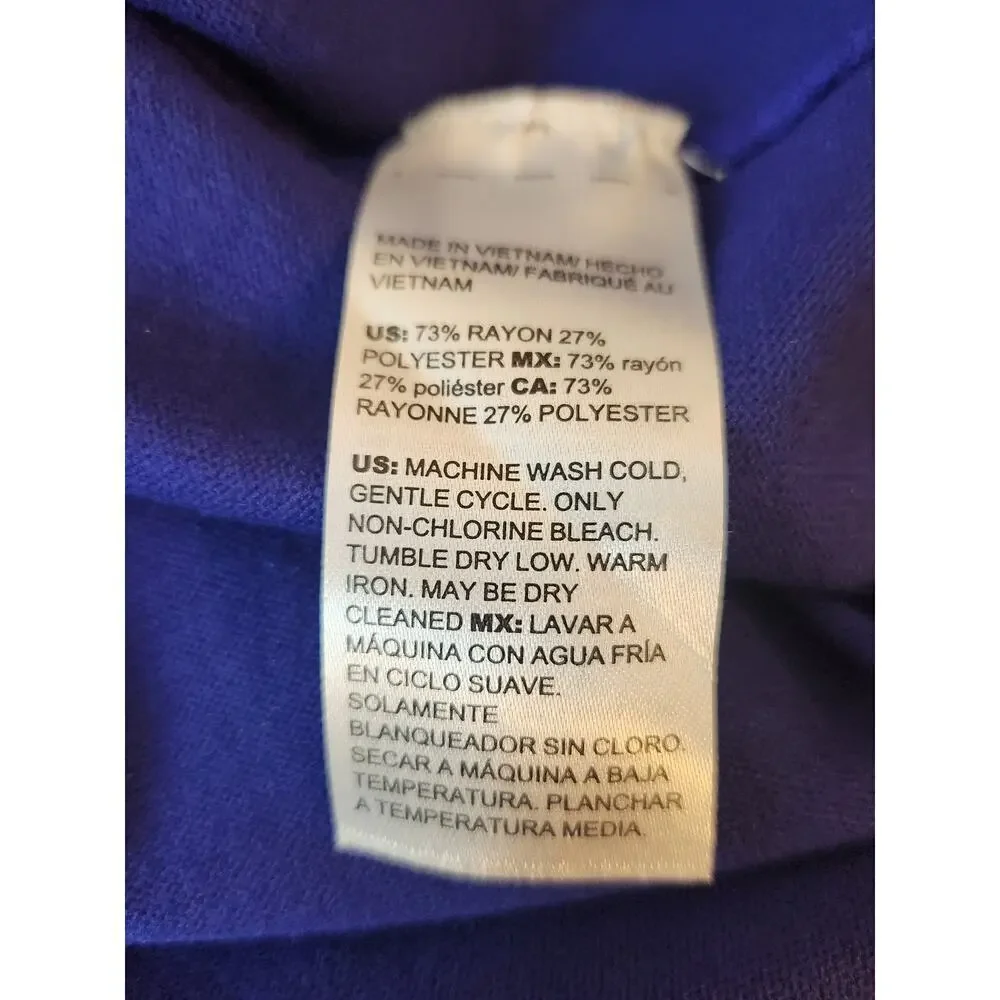 Chico's womens sz 3, us XL purple soft sweater long sleeve pull on